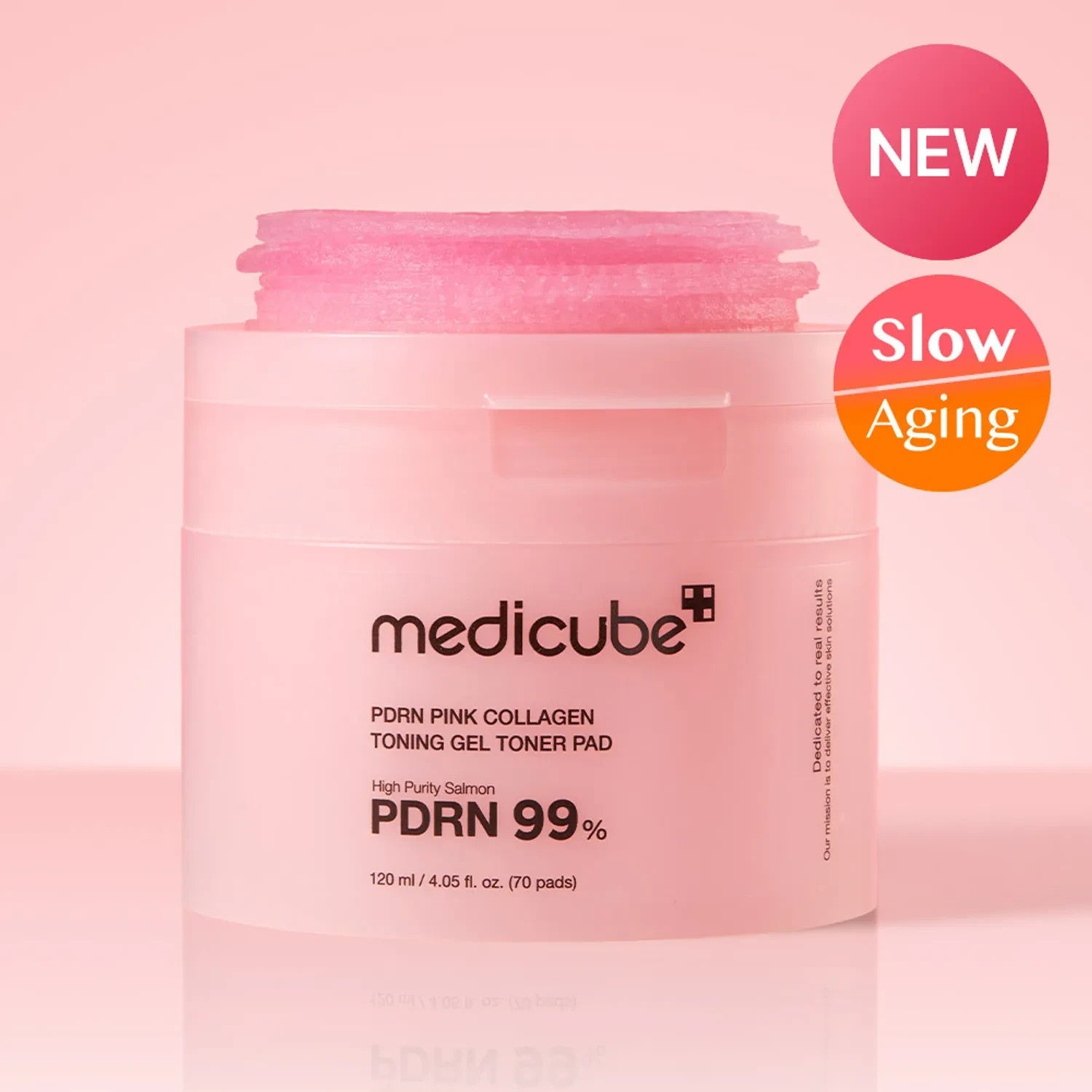 MEDICUBE PDRN Pink Collagen Toning Gel Toner Pad 70Pcs | 120Ml | Tracking