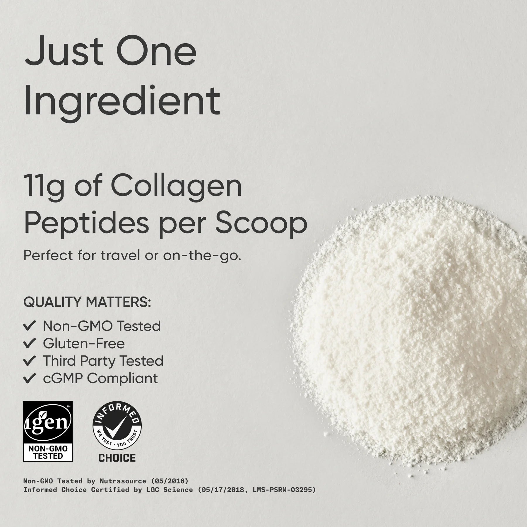 ® Collagen Peptides Hydrolyzed Type 1 & 3 Protein Supplement - Women & Men (20 Servings)