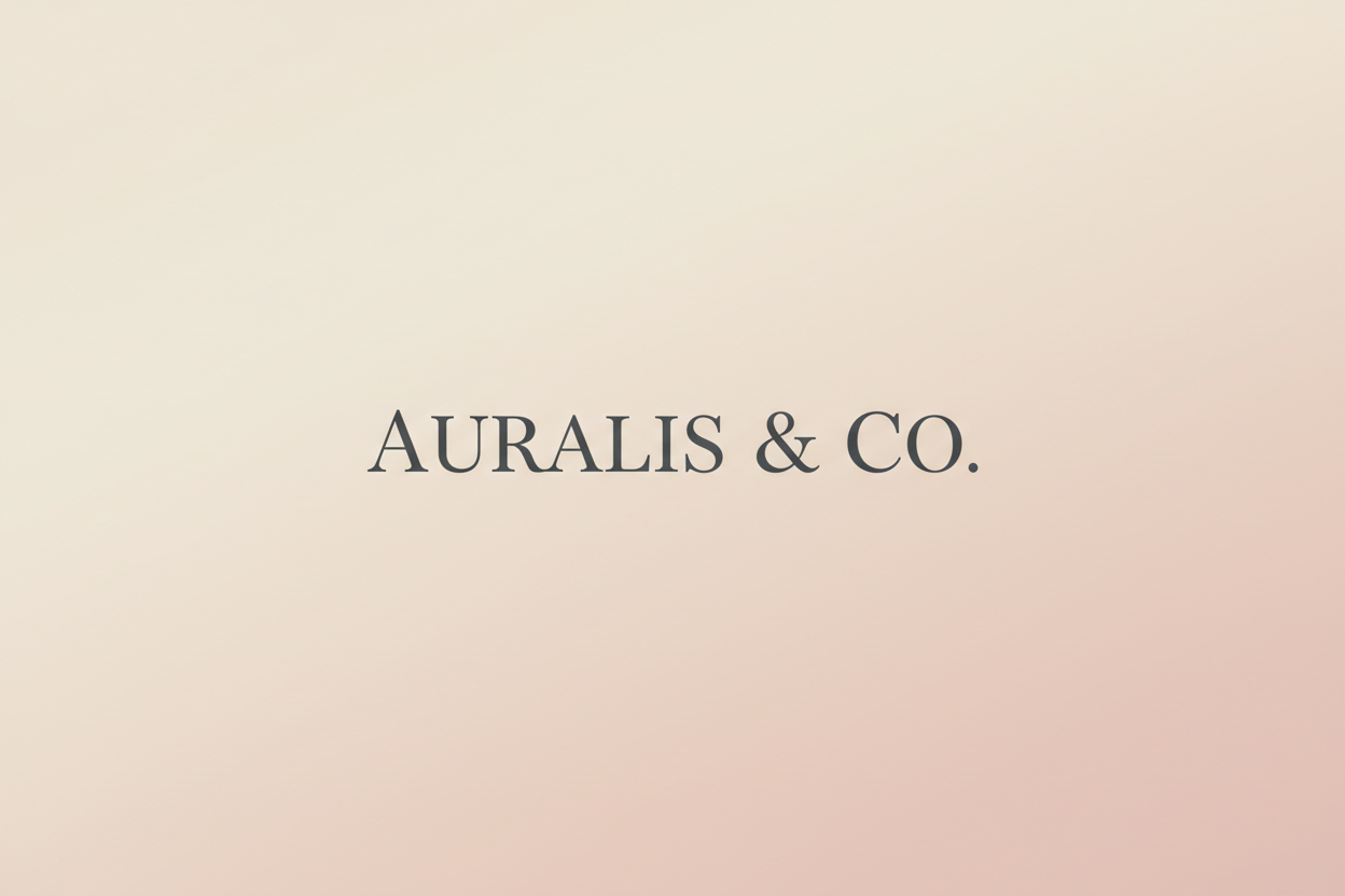 Auralis & Co. Clean Hero Banner