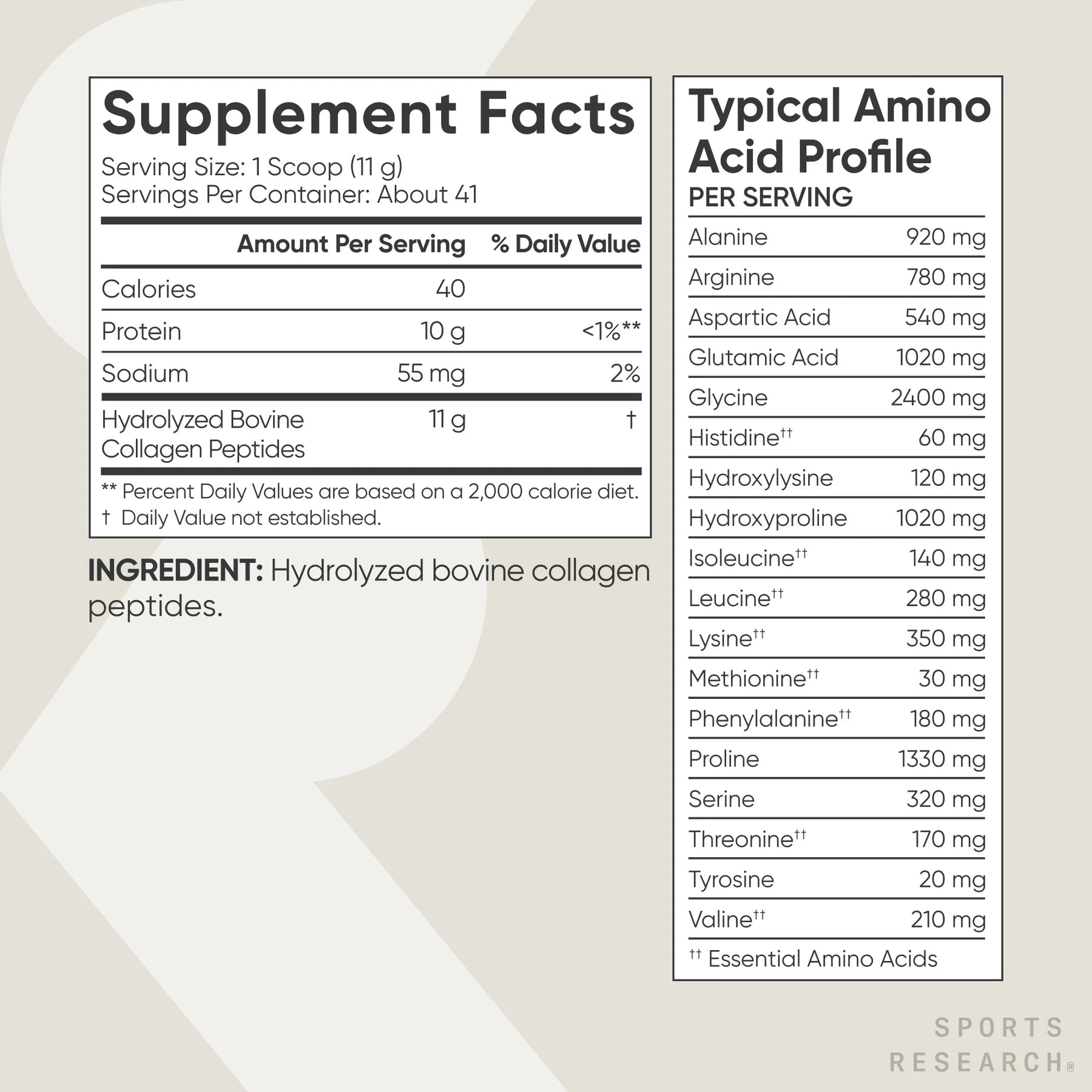 ® Collagen Peptides for Women & Men Hydrolyzed Type 1 & 3 Collagen Powder Protein (41 Servings)