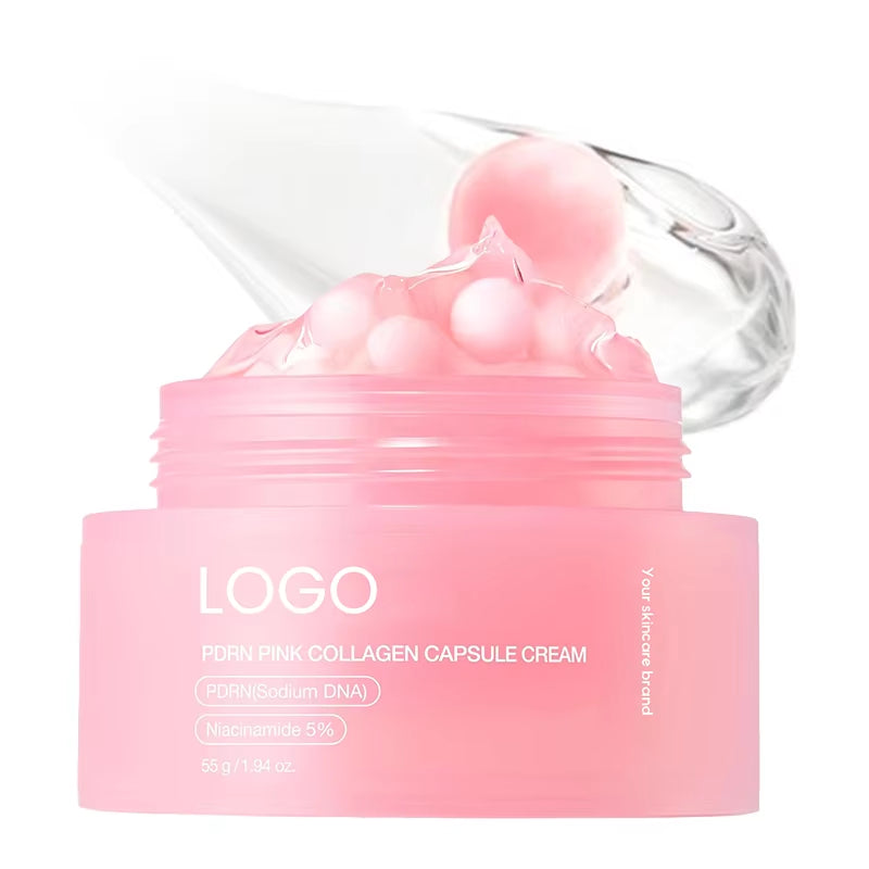 Medicube Salmon DNA Pink Collagen Capsule Cream Face Moisturizer Lightweight Moisturizing Cream Korean Skin Care